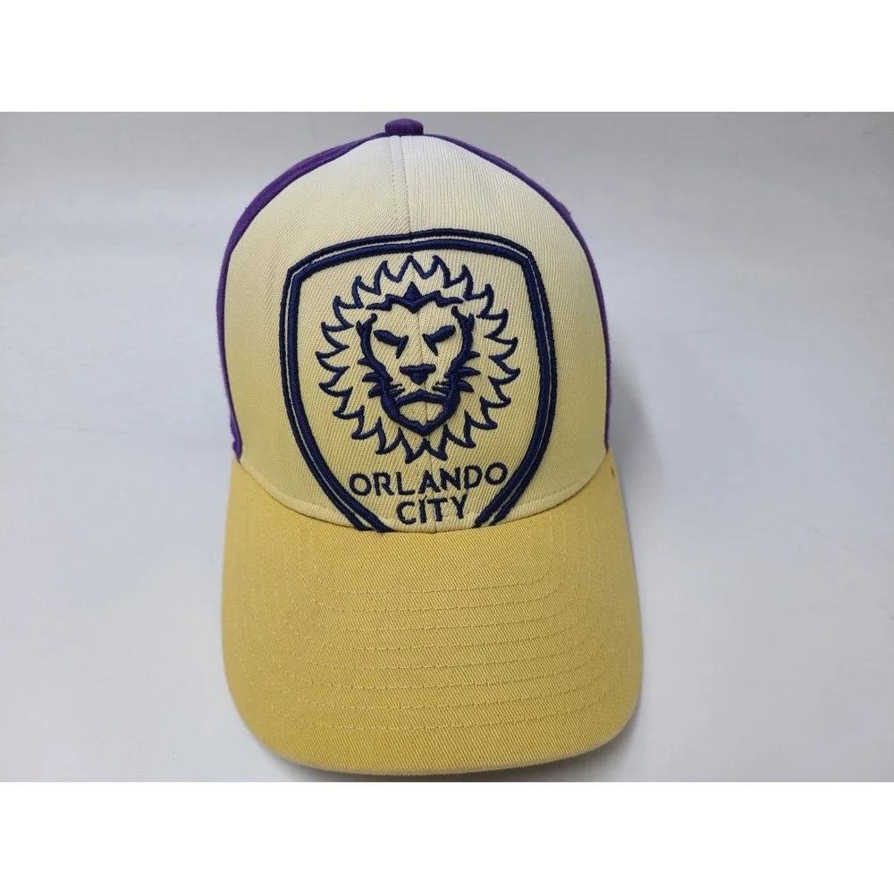 Orlando City SC Adidas Snapback Hat Cap Cotton Men Women MLS‎ Soccer Gold Purple
